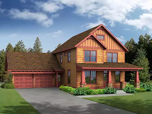 image of country house plan 3029